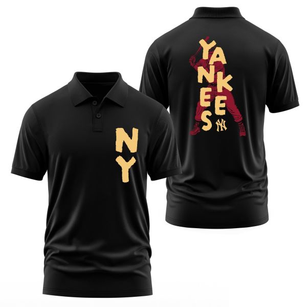 NY Yankees WS Legendary Edition Polo Tişört L - Siyah