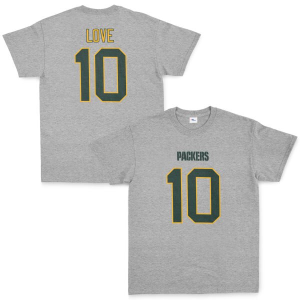 Jordan Love Green Bay Packers Tişört M - Gri