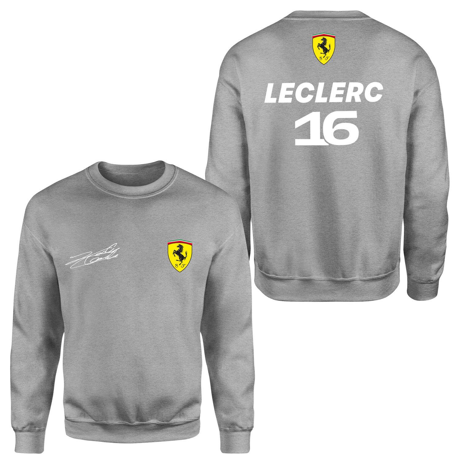 Charles Leclerc Basic SF Sweatshirt XXL - Gri