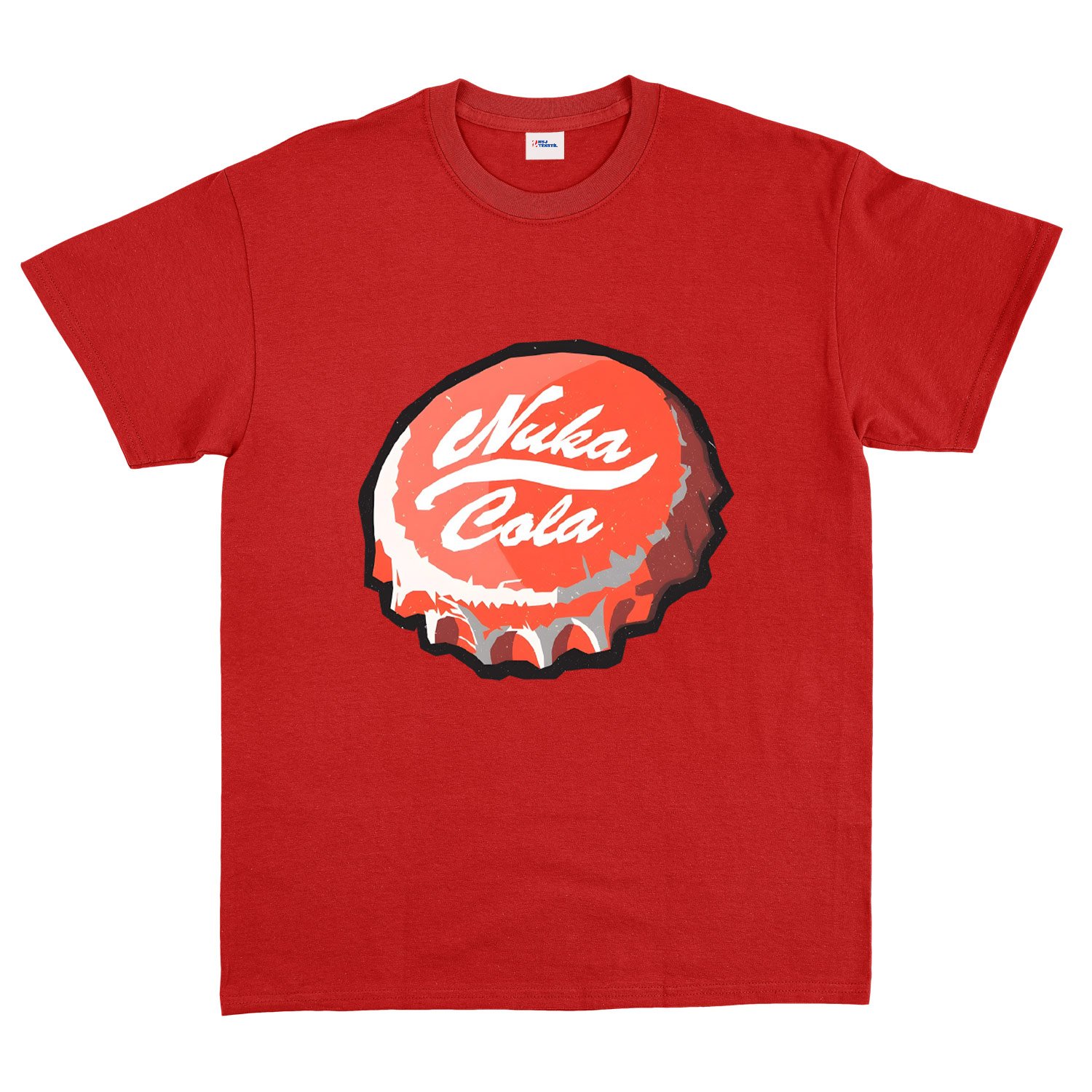 Nuka Cola Caps Tişört XXL - Kırmızı