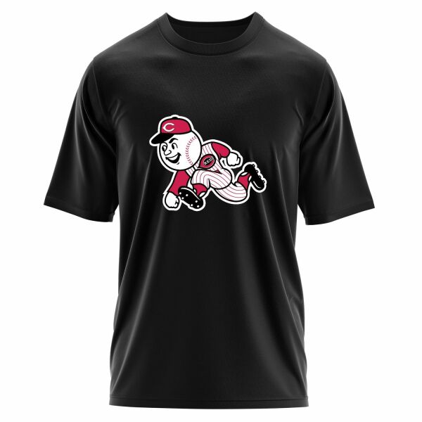 Mr. Red | Cincinnati Reds Oversize Tişört L - Siyah