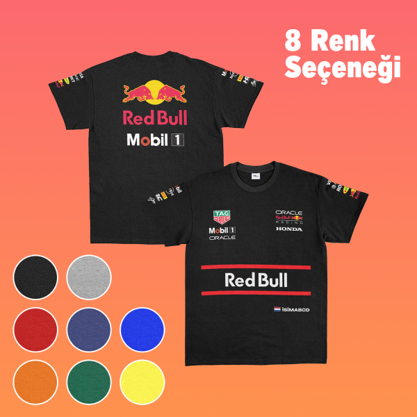 Red Bull Racing Teamline 2025 Driver Edition Kişiselleştirilebilir Tişört