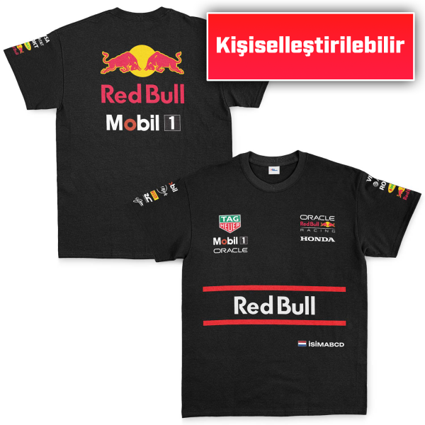 Red Bull Racing Teamline 2025 Driver Edition Kişiselleştirilebilir Tişört