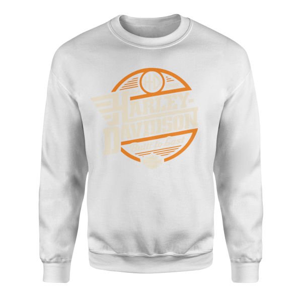 Harley-Davidson Built to Last Sweatshirt S - Beyaz