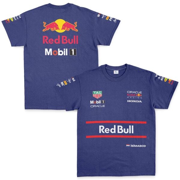 Red Bull Racing Teamline 2025 Driver Edition Kişiselleştirilebilir Tişört