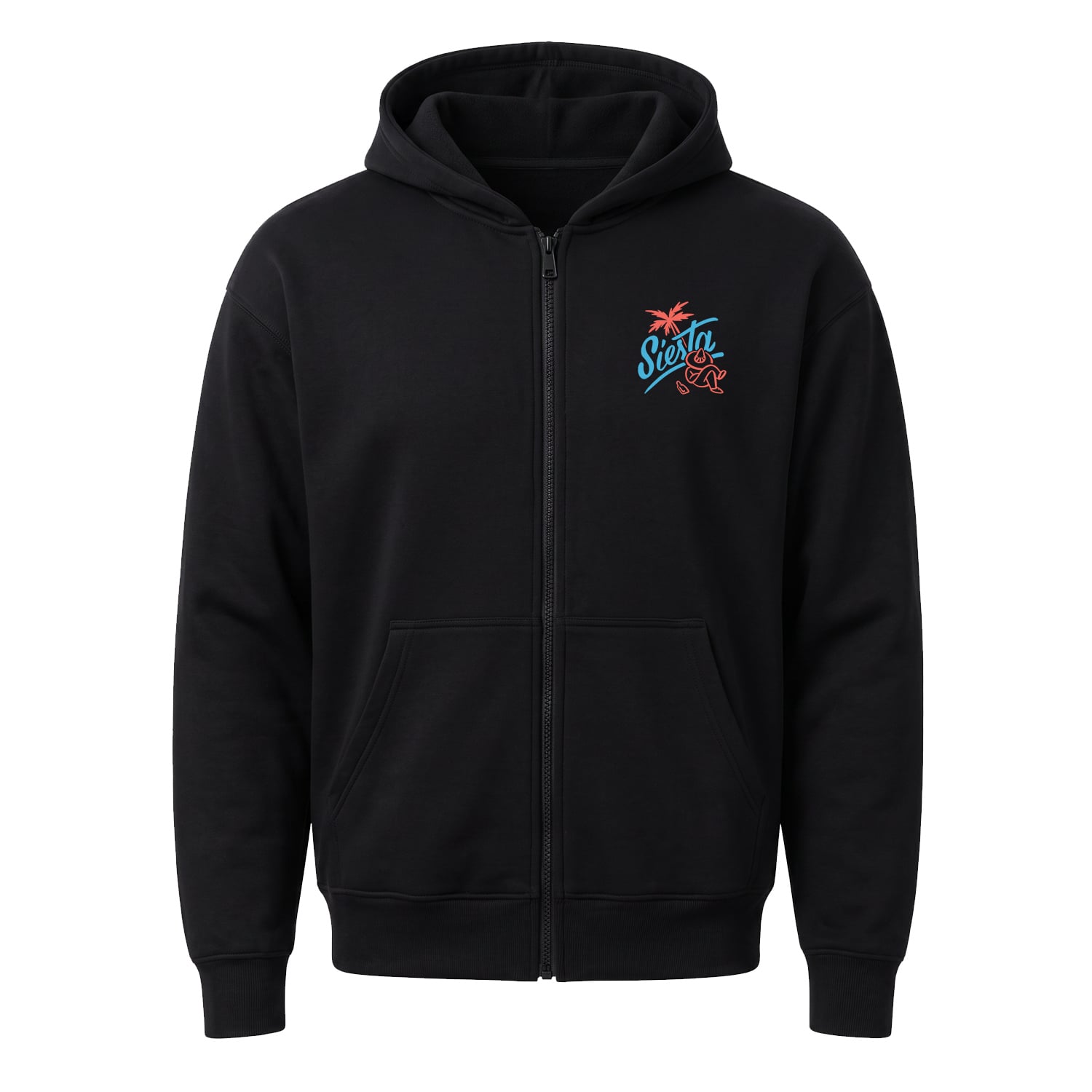 Siesta Fermuarlı Kapüşonlu Sweatshirt