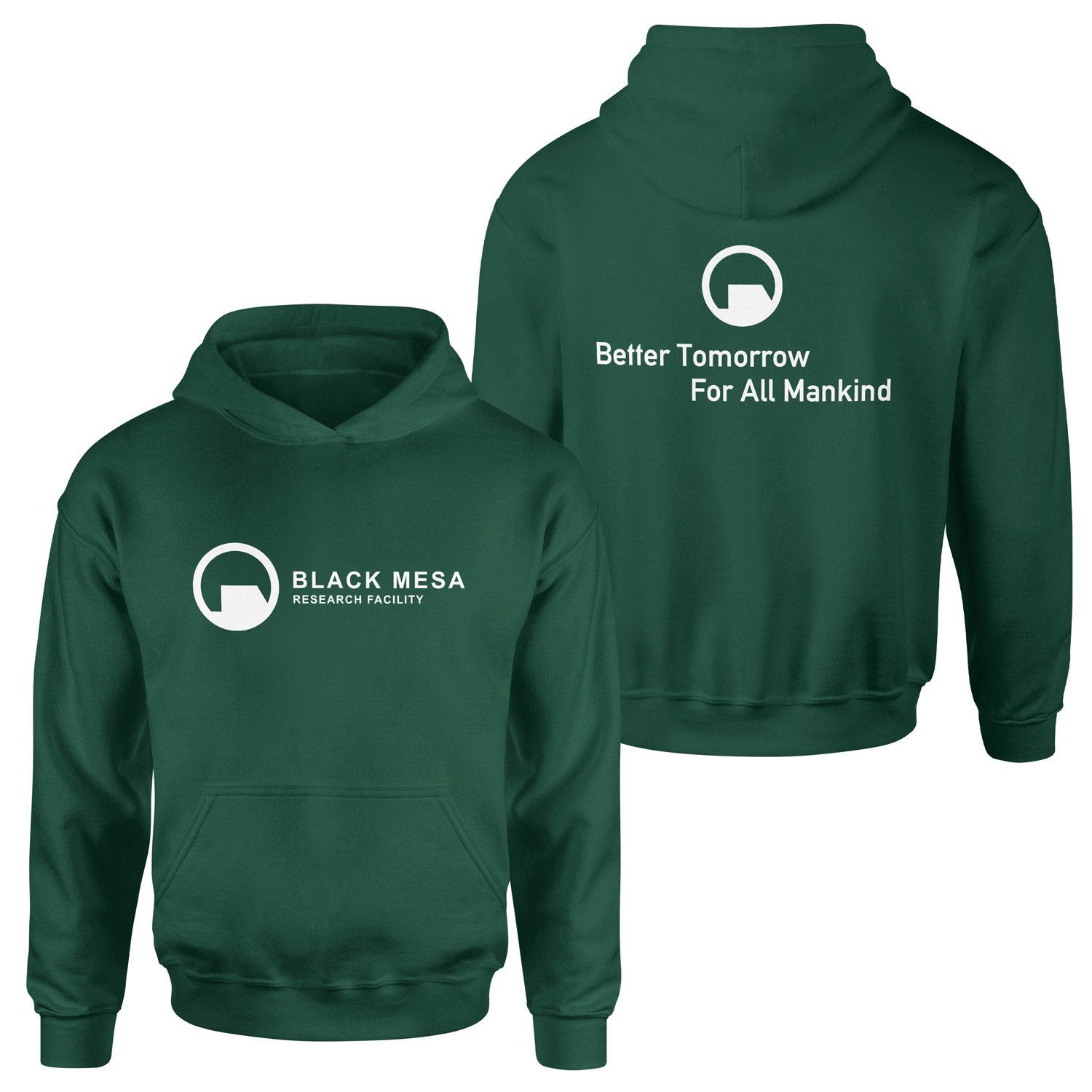 Black Mesa | Half-Life Hoodie XXL - Nefti Yeşili