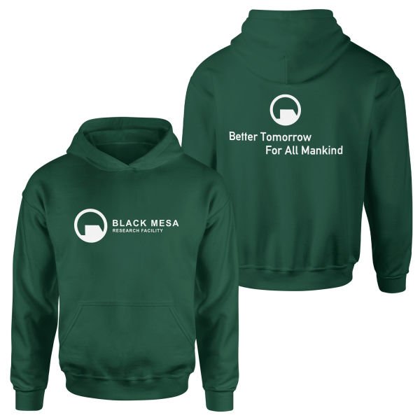 Black Mesa | Half-Life Hoodie XXL - Nefti Yeşili