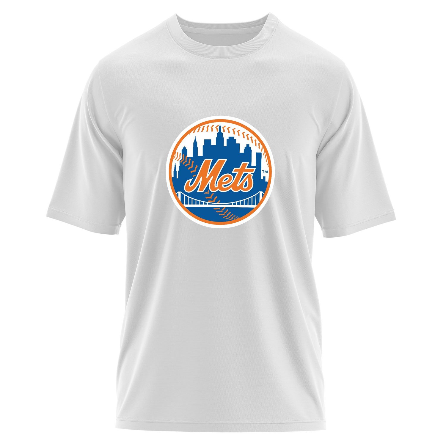 New York METS Baseball Oversize Tişört S - Beyaz