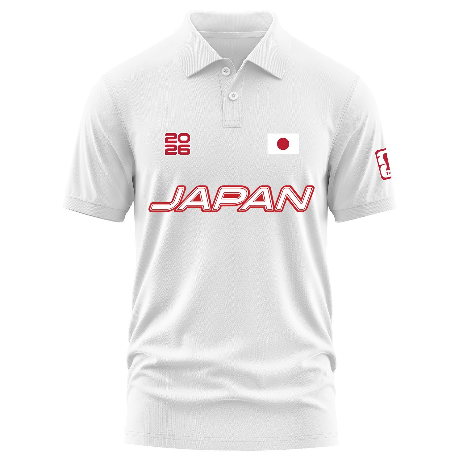 Japonya 2026 Polo Tişört XL - Beyaz