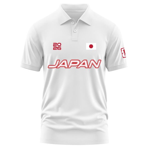 Japonya 2026 Polo Tişört XL - Beyaz