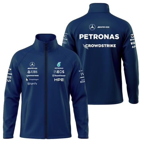 Mercedes AMG Petronas 2026 Teamline Soft Shell Ceket XL - İndigo Mavisi
