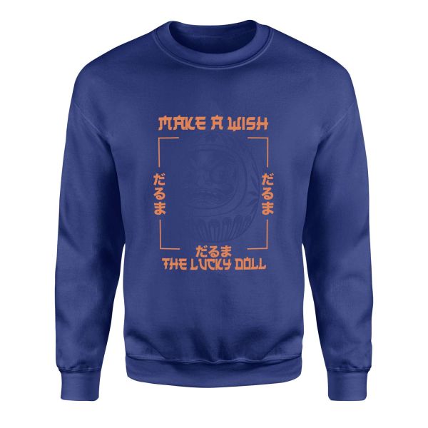 The Lucky Doll Sweatshirt XL - İndigo Mavisi