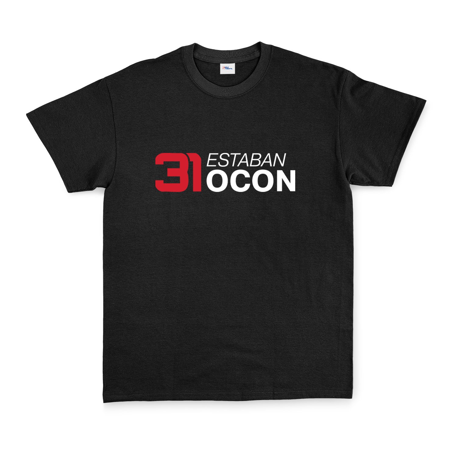 Estaban Ocon 31 Tişört L - Siyah