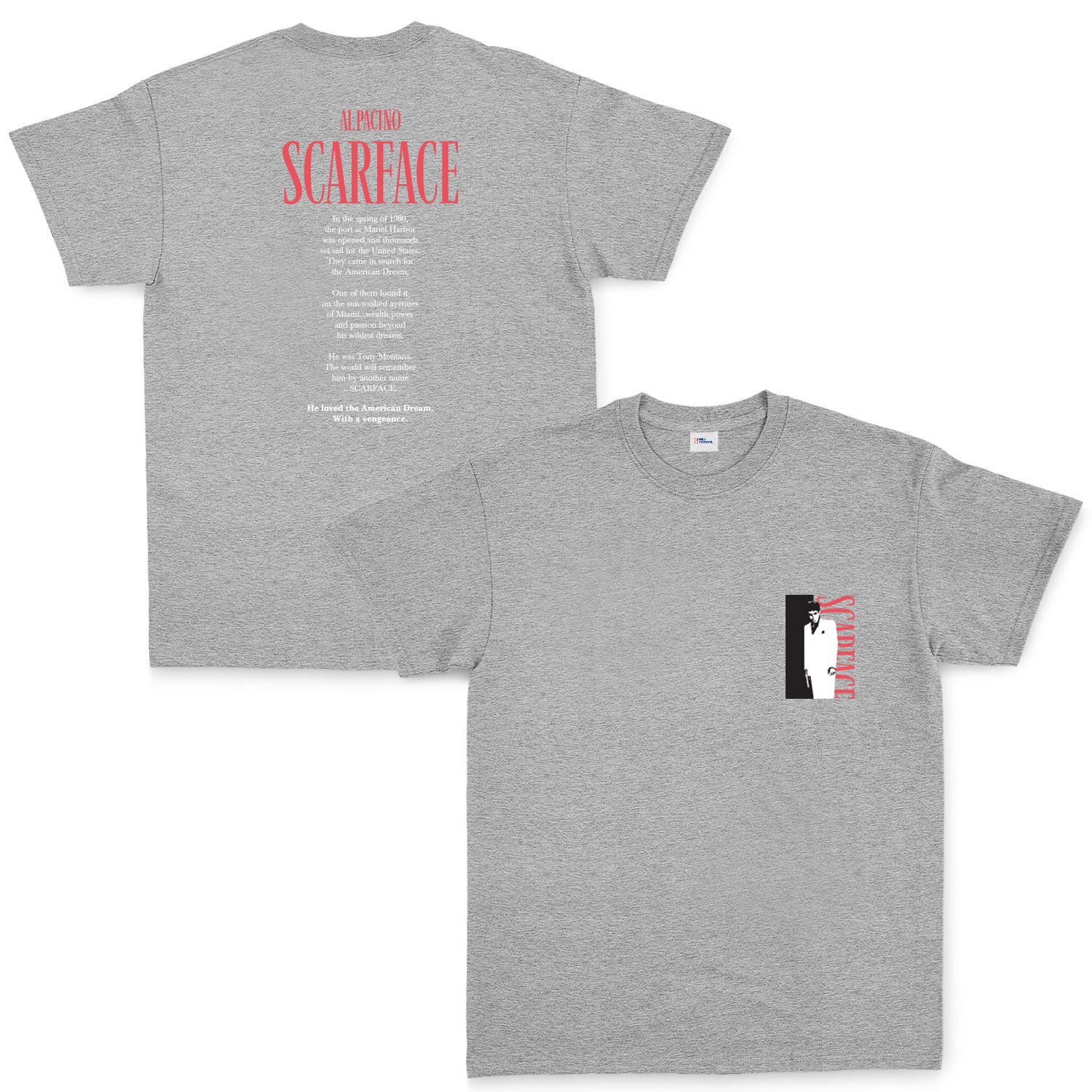 Scarface Al Pacino Tişört XL - Gri