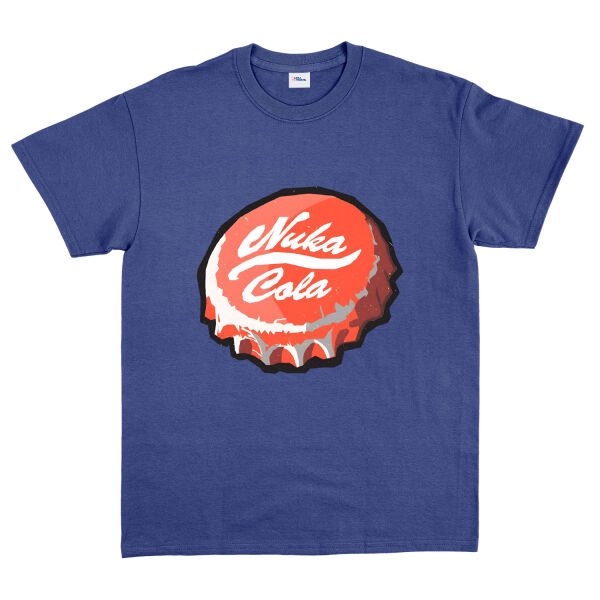Nuka Cola Caps Tişört M - İndigo Mavisi