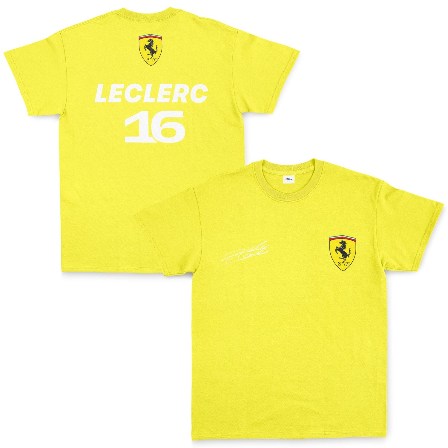 Charles Leclerc Basic SF Tişört L - Sarı