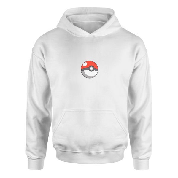 Pokeball Hoodie L - Beyaz