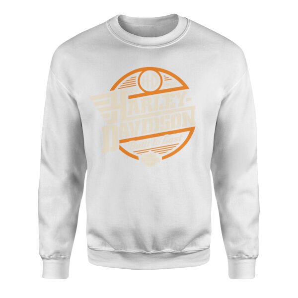 Harley-Davidson Built to Last Sweatshirt L - Beyaz