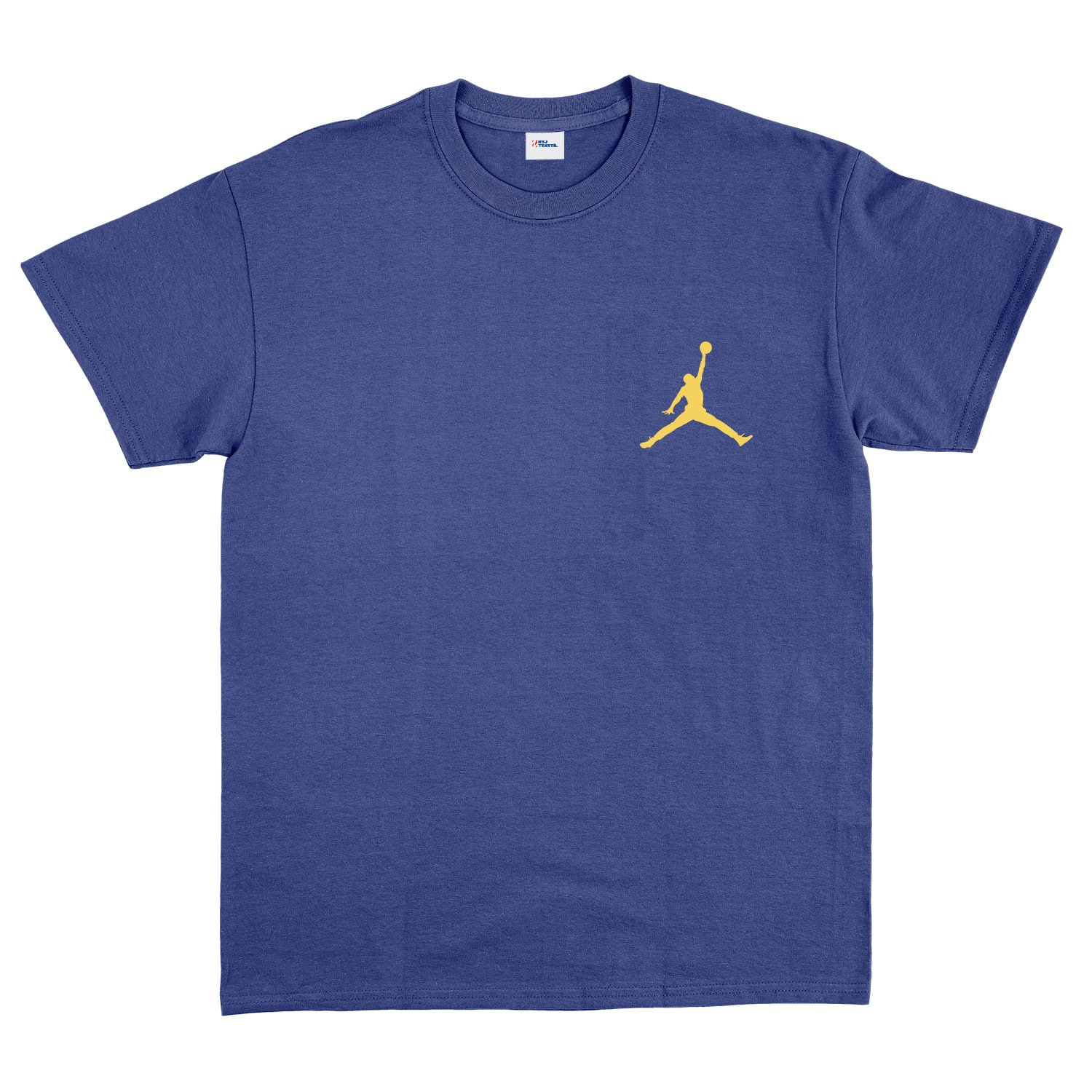 Air Jordan Gold Stroked Tişört S - İndigo Mavisi