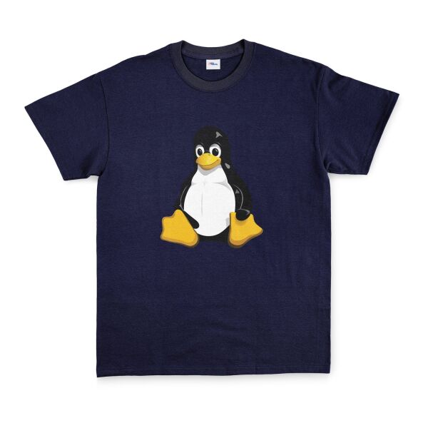 Linux Tux Tişört S - Lacivert