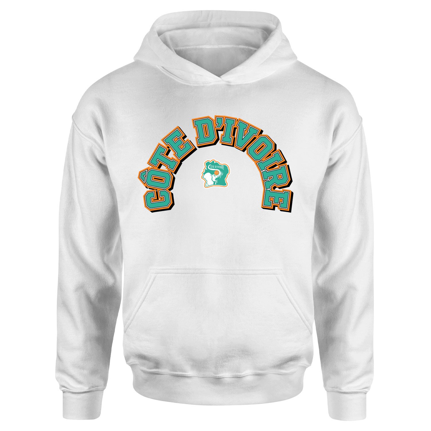 Fildişi Sahilleri 2026 Varsity Hoodie XXL - Beyaz