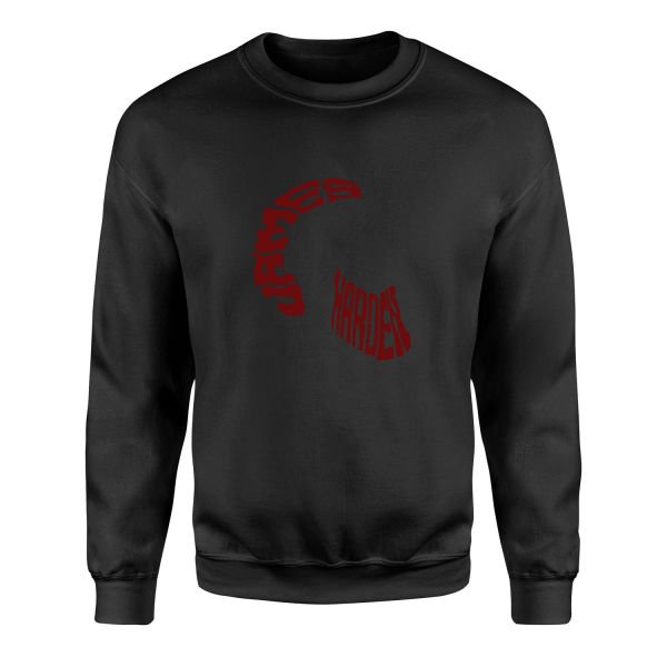 James Harden Text Sweatshirt XL - Siyah