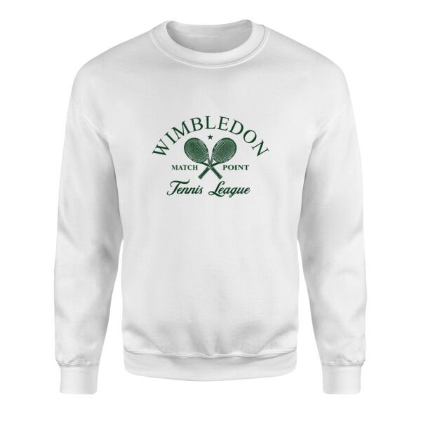 Wimbledon Match Point Sweatshirt L - Beyaz