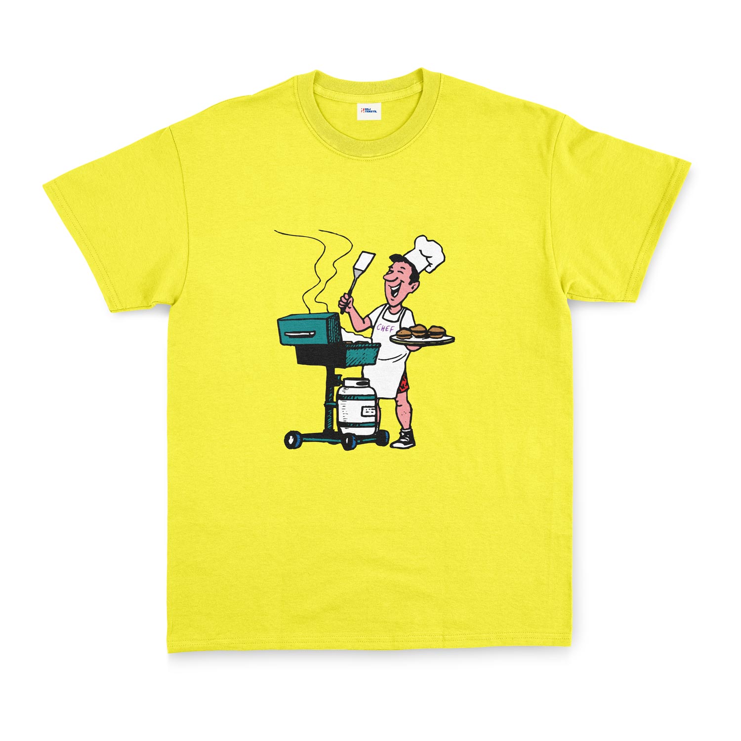 BBQ Chef Tişört XXL - Sarı