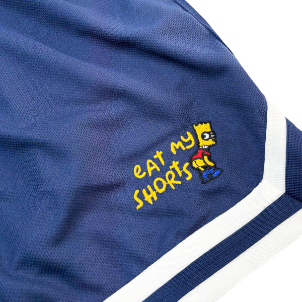 Eat My Shorts | Bart Simpson Lacivert Spor Şortu