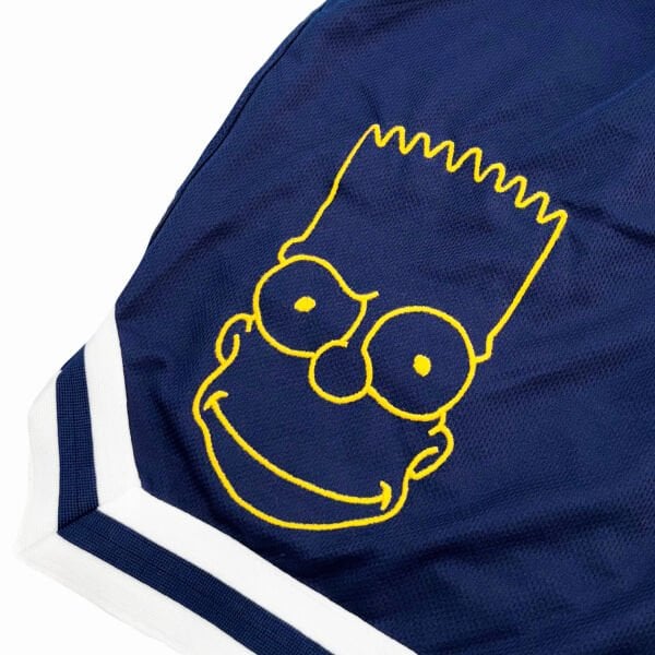 Eat My Shorts | Bart Simpson Lacivert Spor Şortu