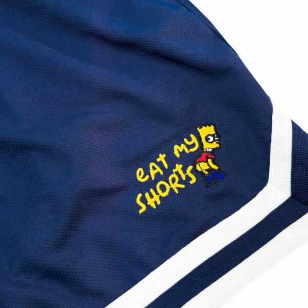 Eat My Shorts | Bart Simpson Lacivert Spor Şortu