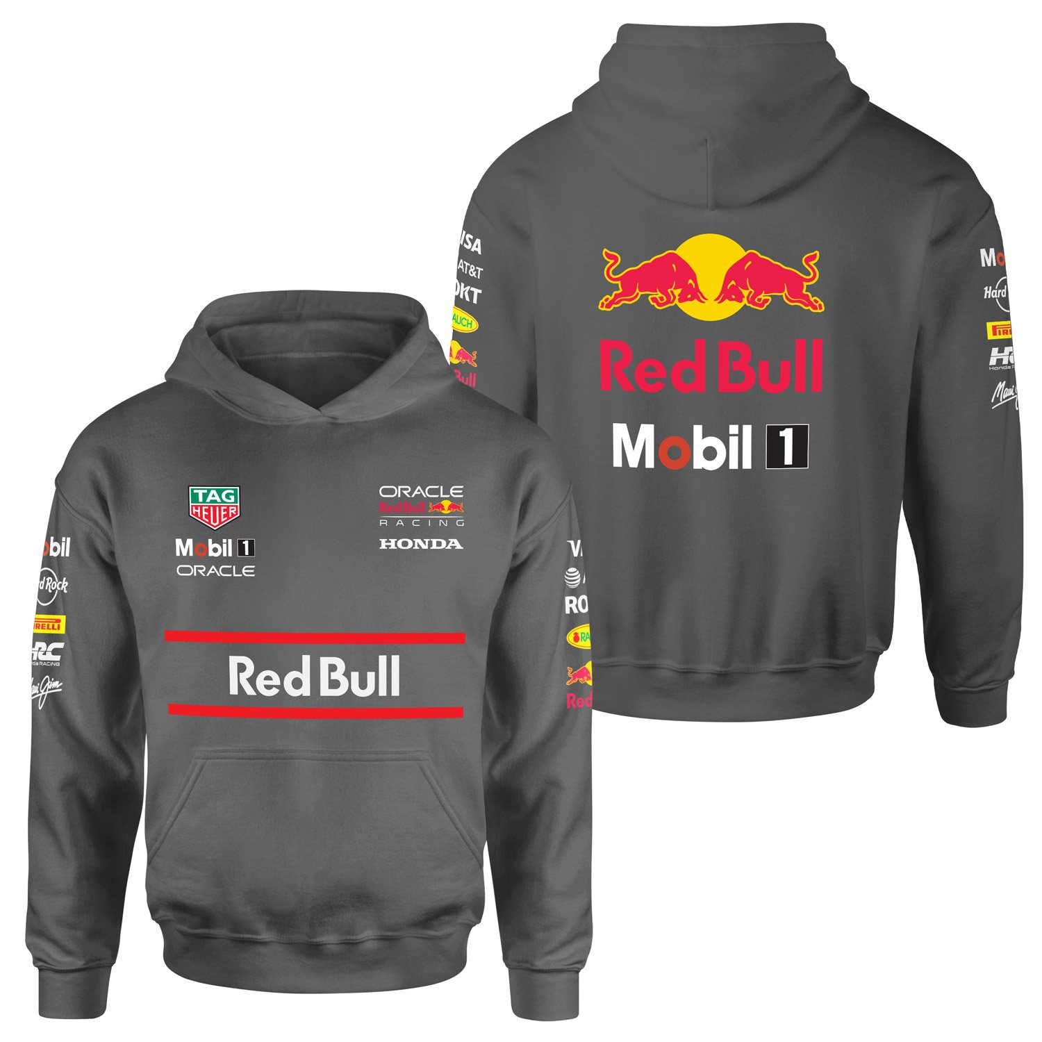 Red Bull Racing Teamline 2025 Hoodie L - Füme
