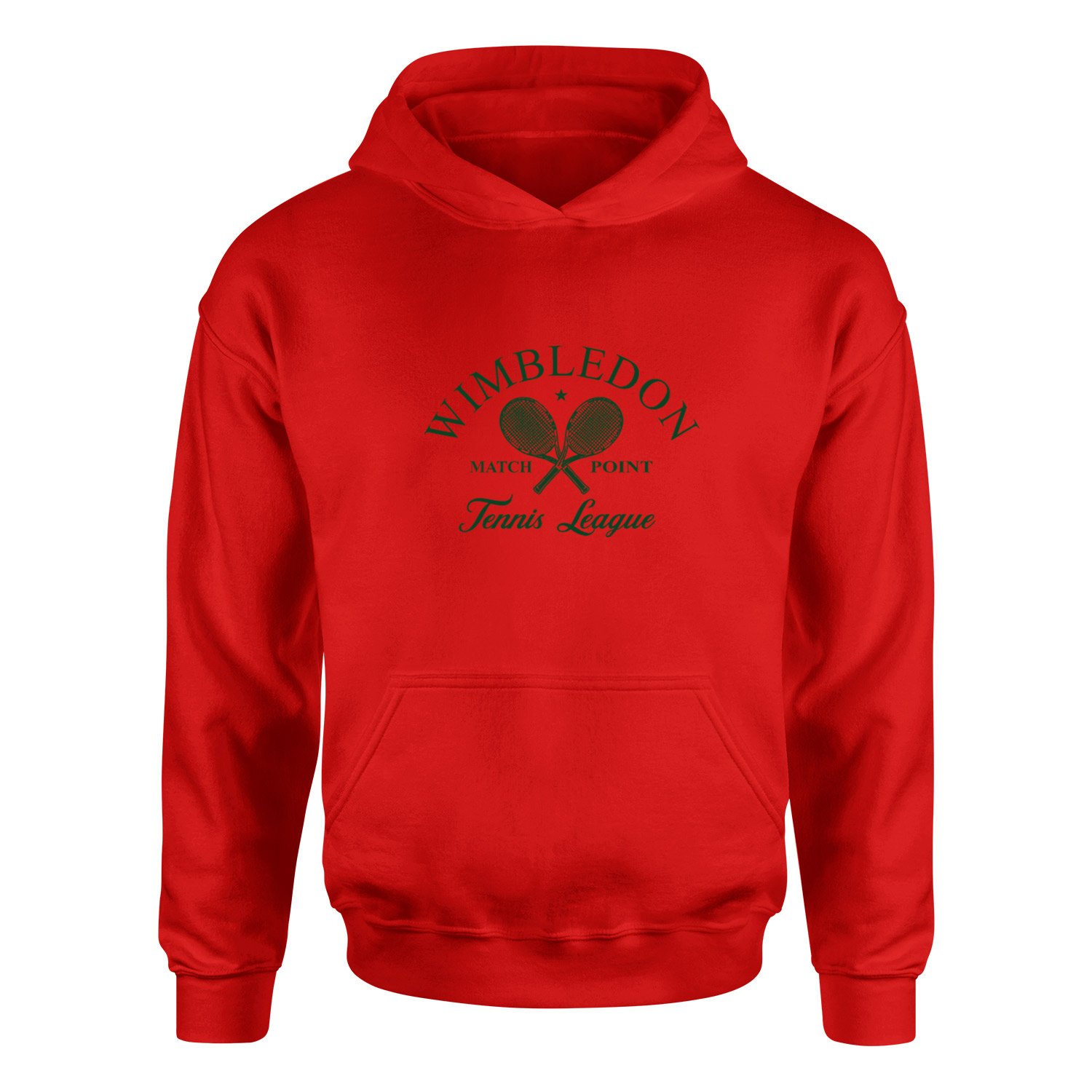 Wimbledon Match Point Hoodie XL - Kırmızı