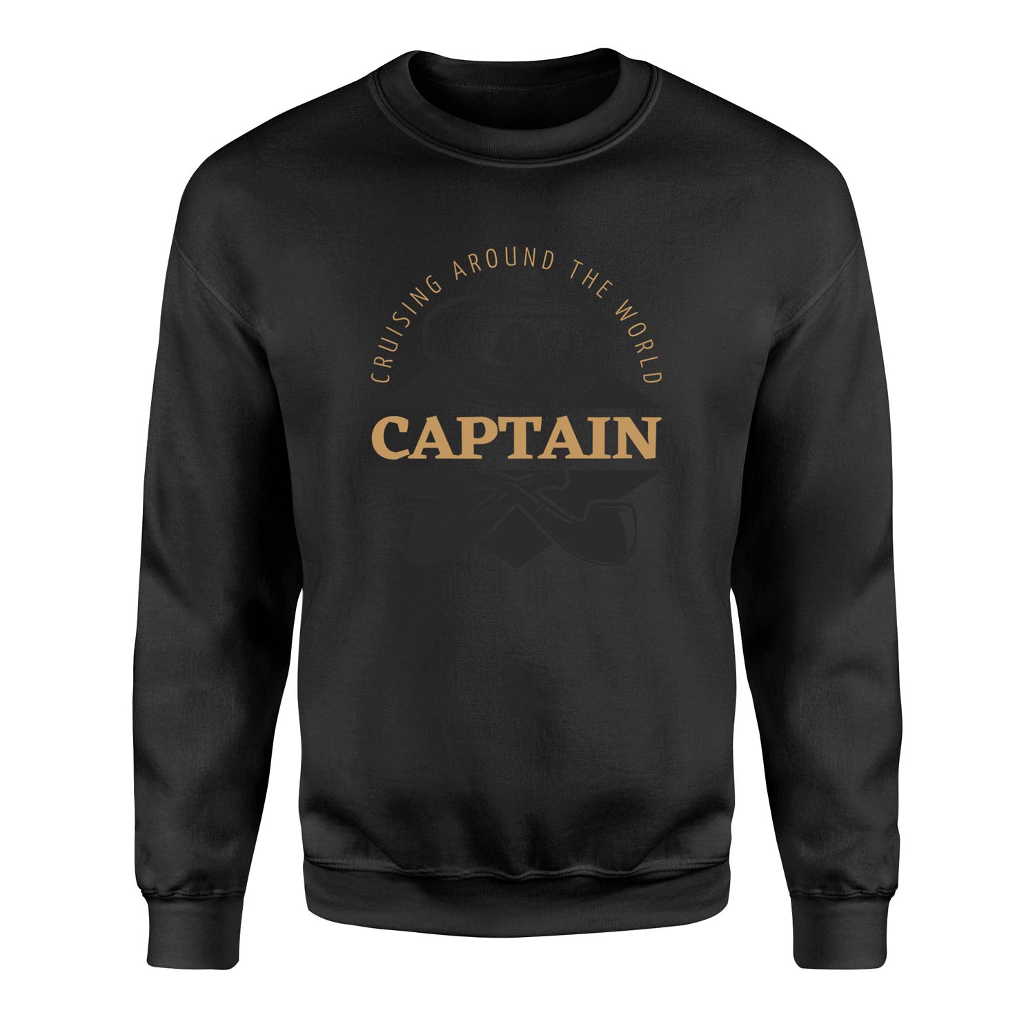 Captain Denizci Sweatshirt XXL - Siyah