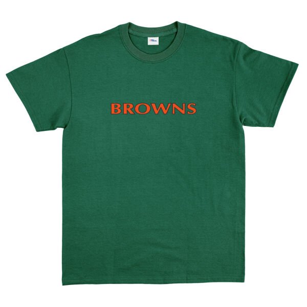 CLE BROWNS Iconic Tişört XL - Nefti Yeşili