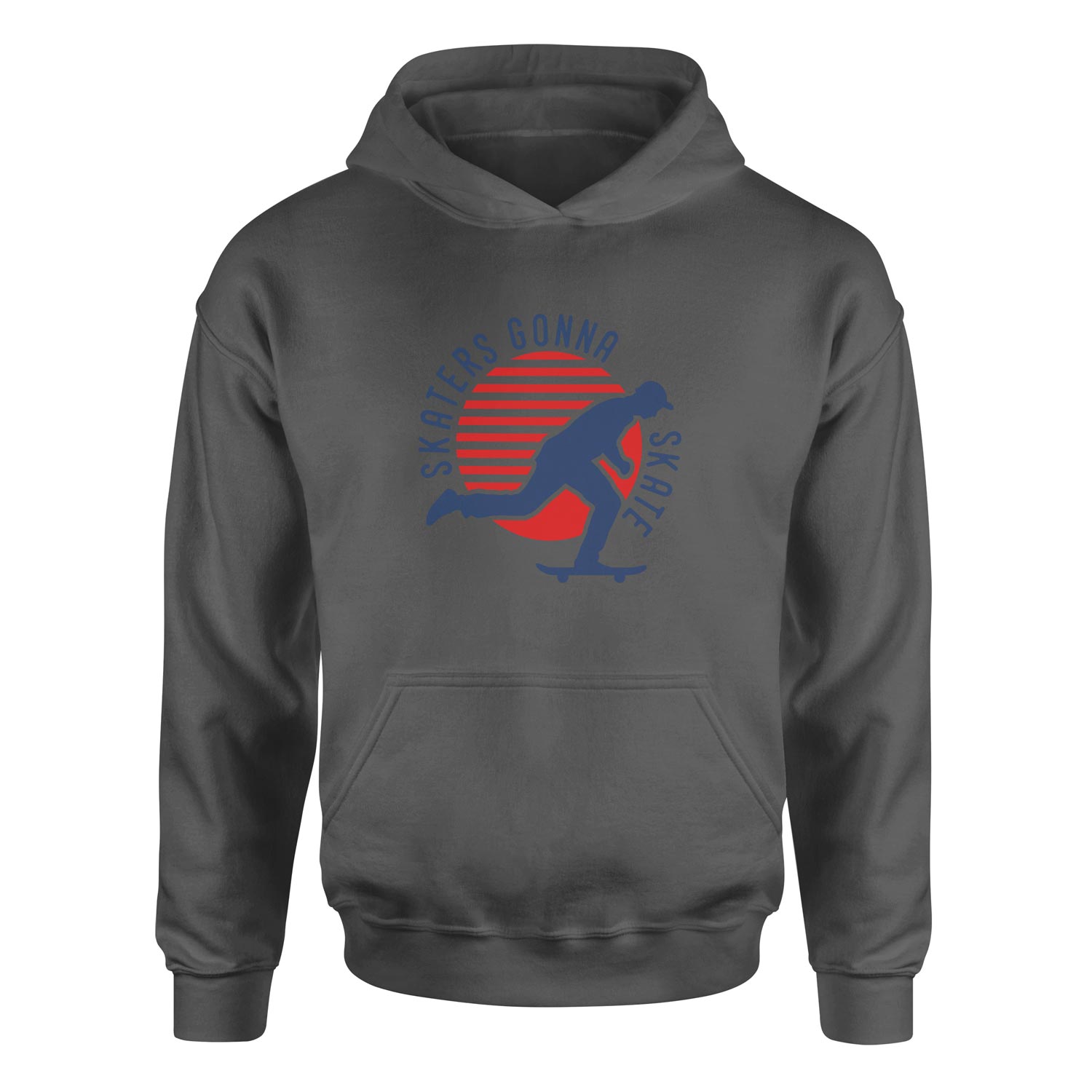 Skaters Gonna Skate Hoodie L - Füme