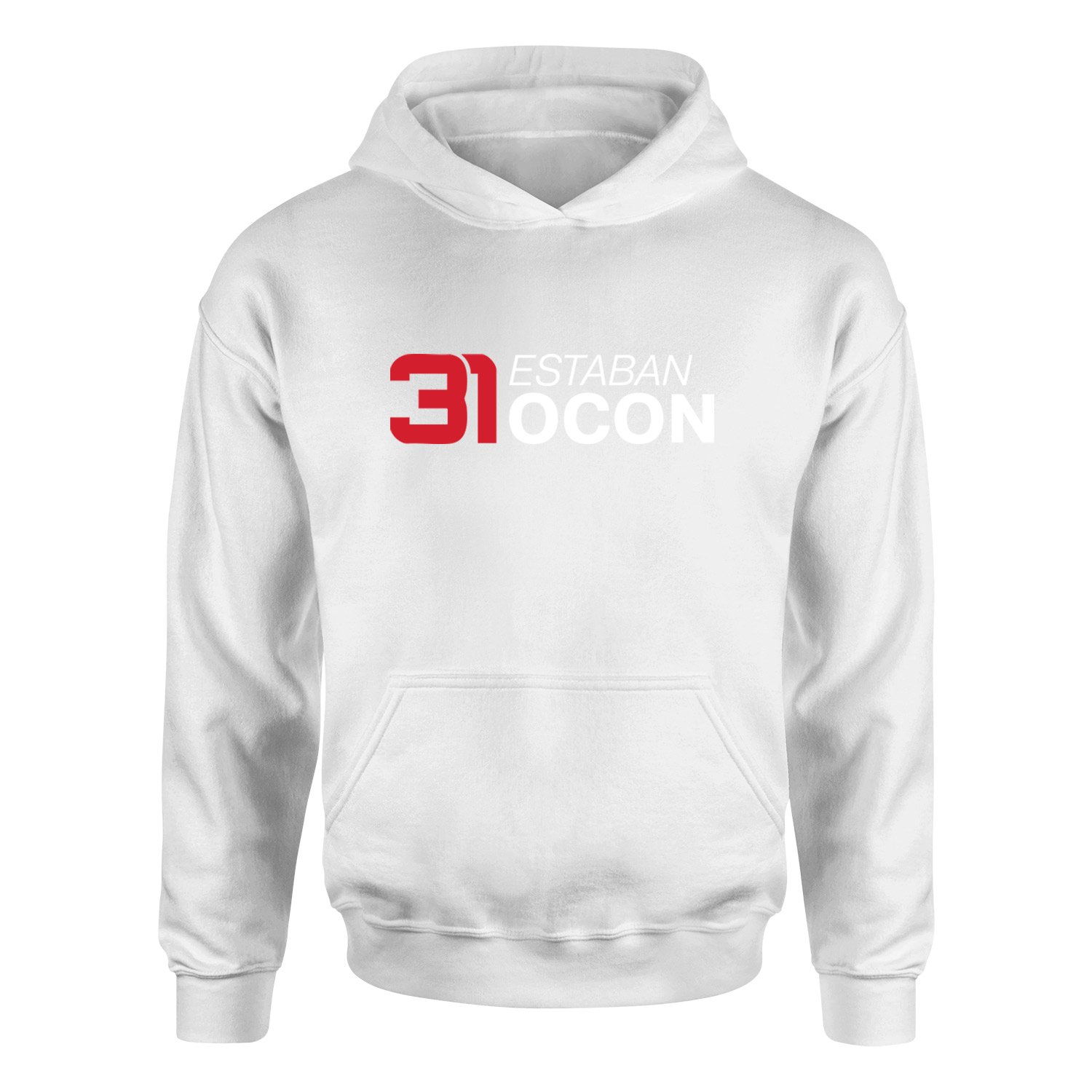 Estaban Ocon 31 Hoodie S - Beyaz