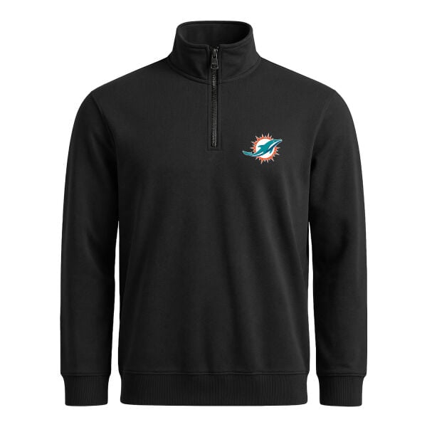 Miami Dolphins Yarım Fermuarlı Sweatshirt