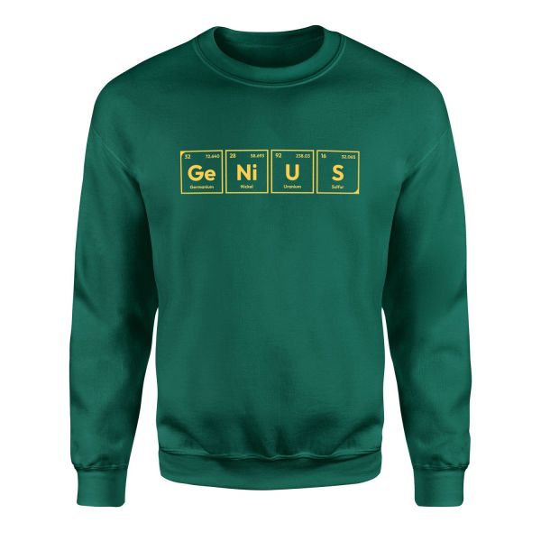 GeNiUS Sweatshirt L - Nefti Yeşili