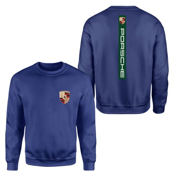 Porsche V Graphic Irish Green Sweatshirt M - İndigo Mavisi