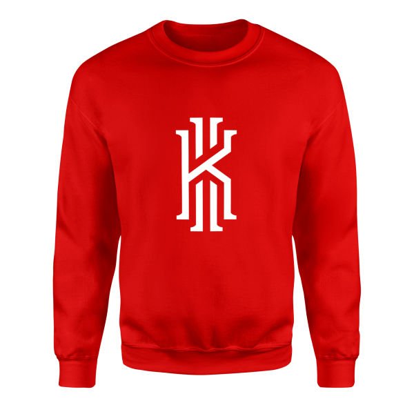 Kyrie Irving Logo W Sweatshirt S - Kırmızı