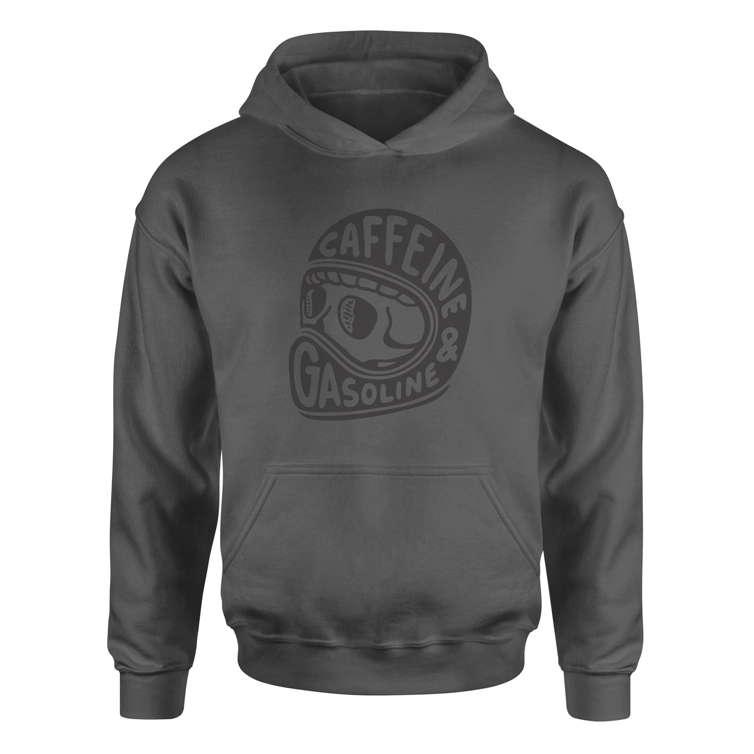 Caffeine and Gasoline Hoodie S - Füme