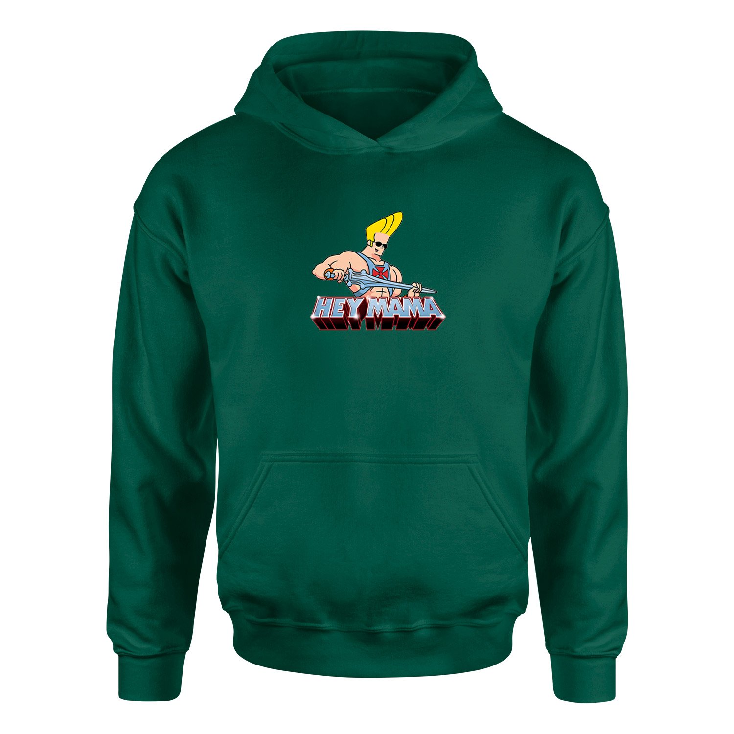 Hey Mama Hoodie XXL - Nefti Yeşili