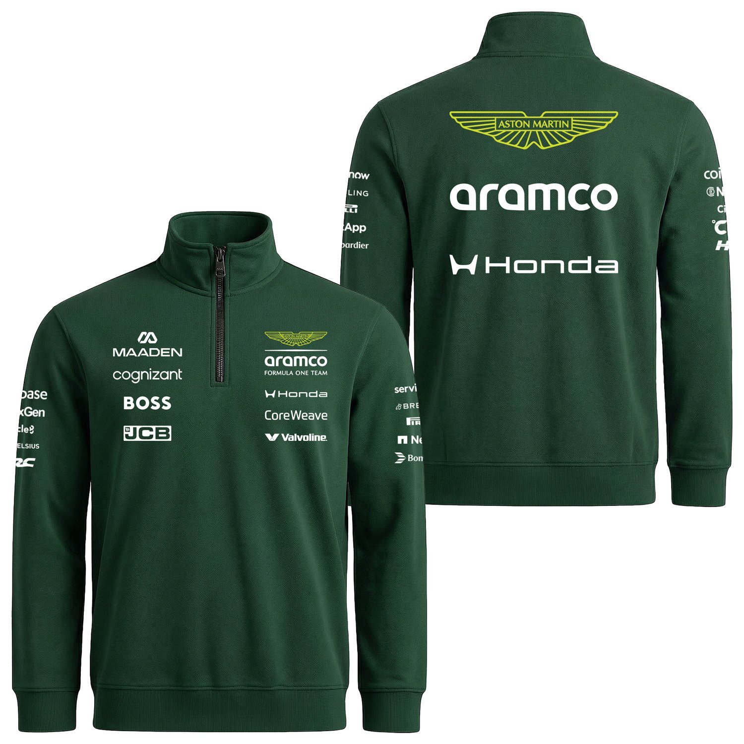 Aston Martin Racing 2026 Teamline Yarım Fermuarlı Sweatshirt