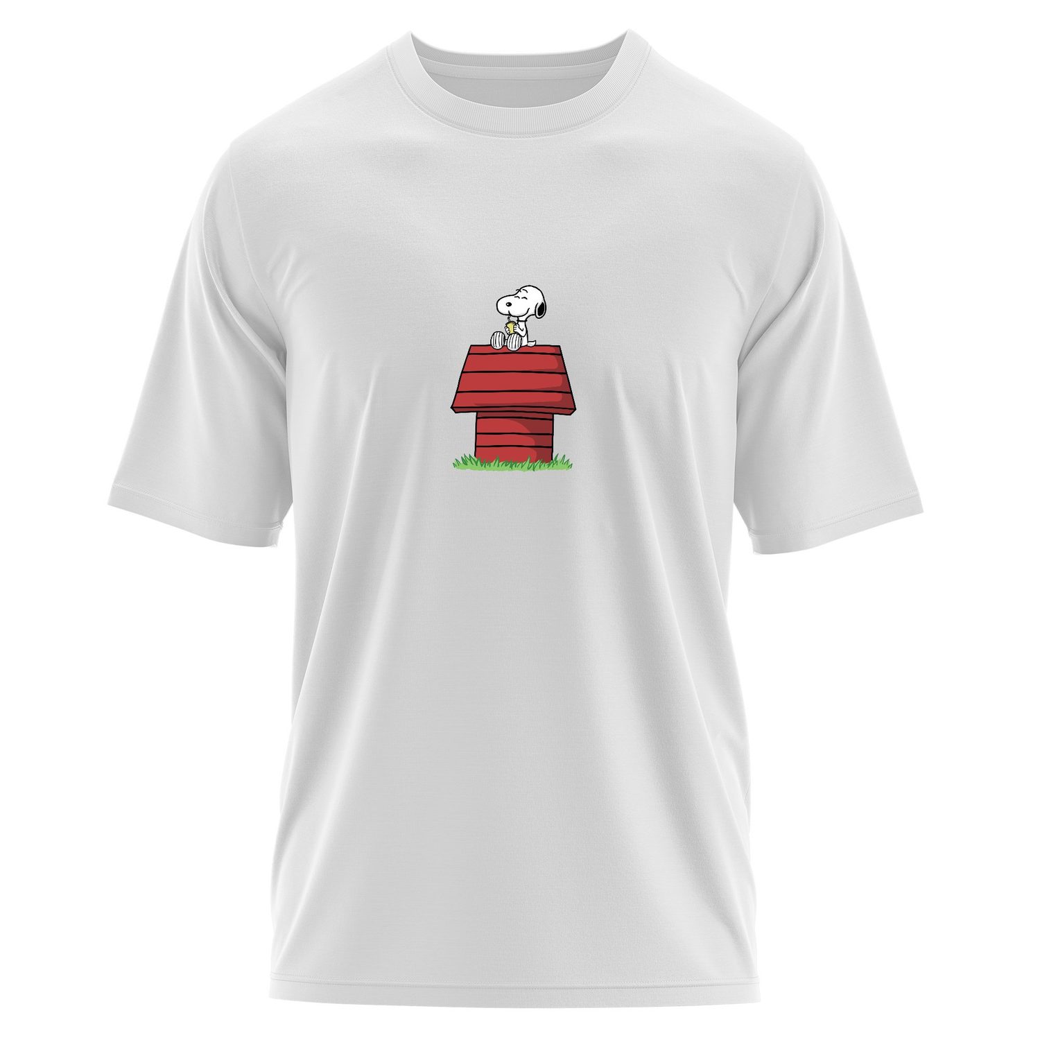 Snoopy Smiles Oversize Tişört L - Beyaz
