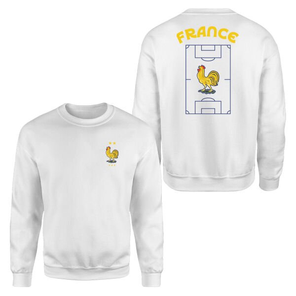 Fransa Dünya Kupası 2026 Sweatshirt L - Beyaz