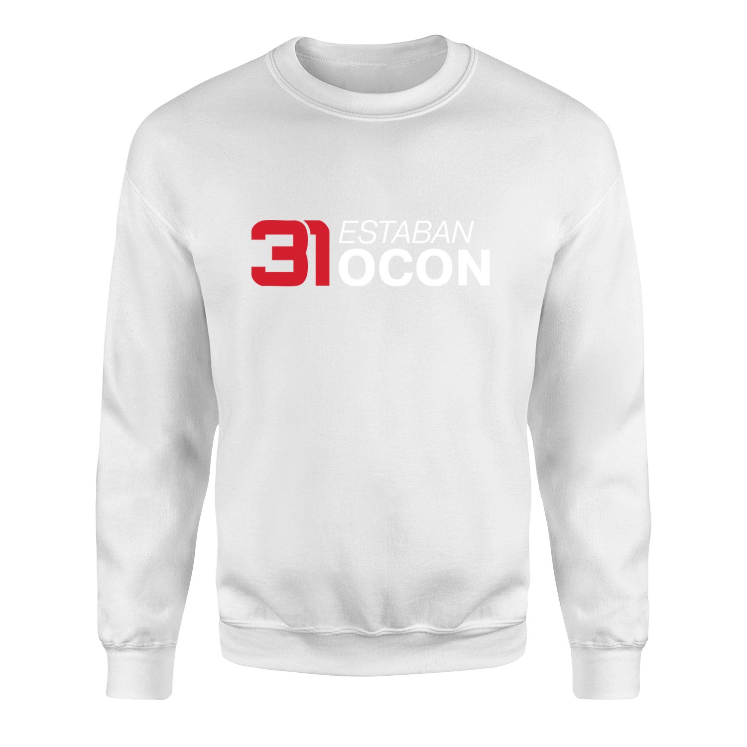 Estaban Ocon 31 Sweatshirt S - Beyaz