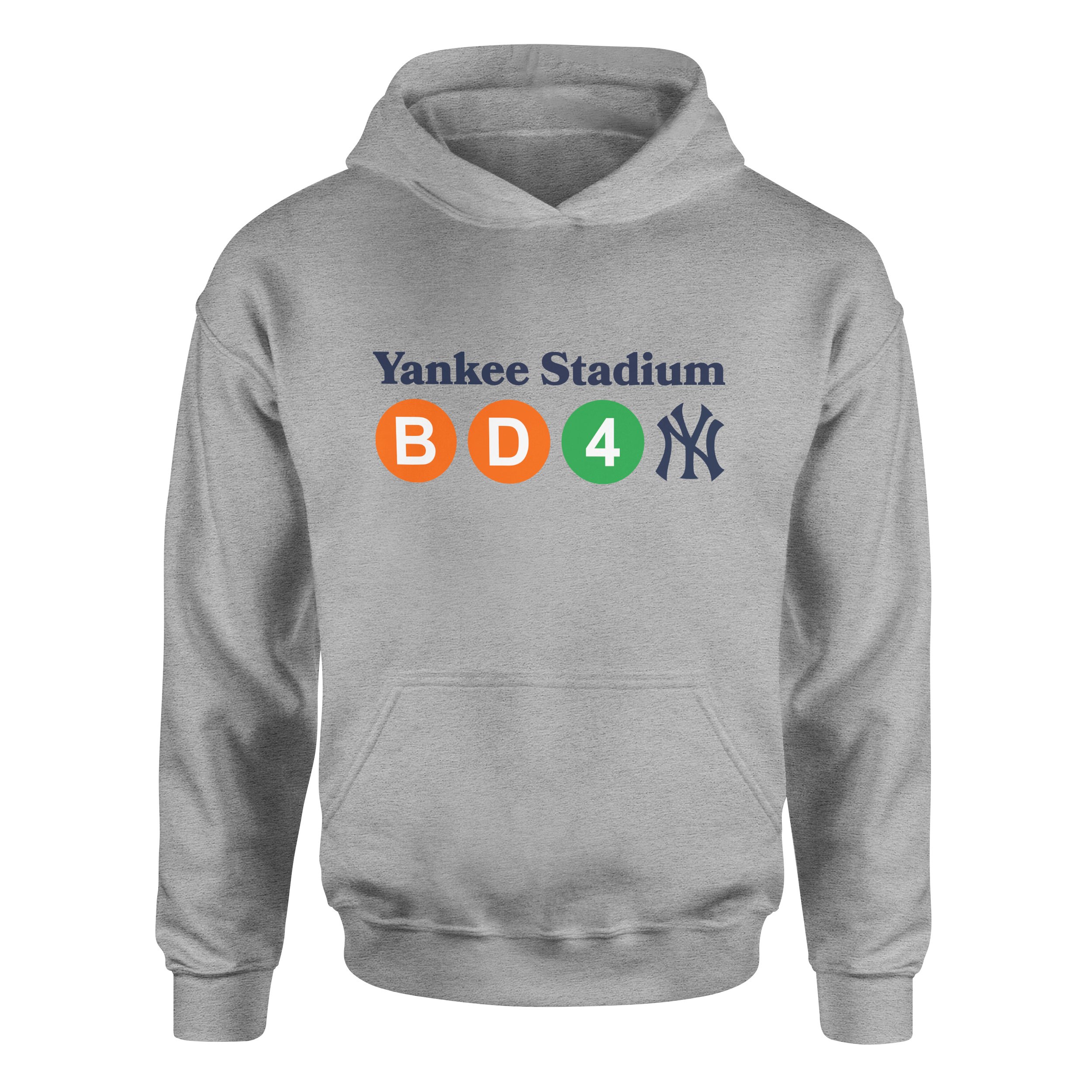 NYC 161 St- Yankee Stadium Subway Station  Hoodie XL - Gri