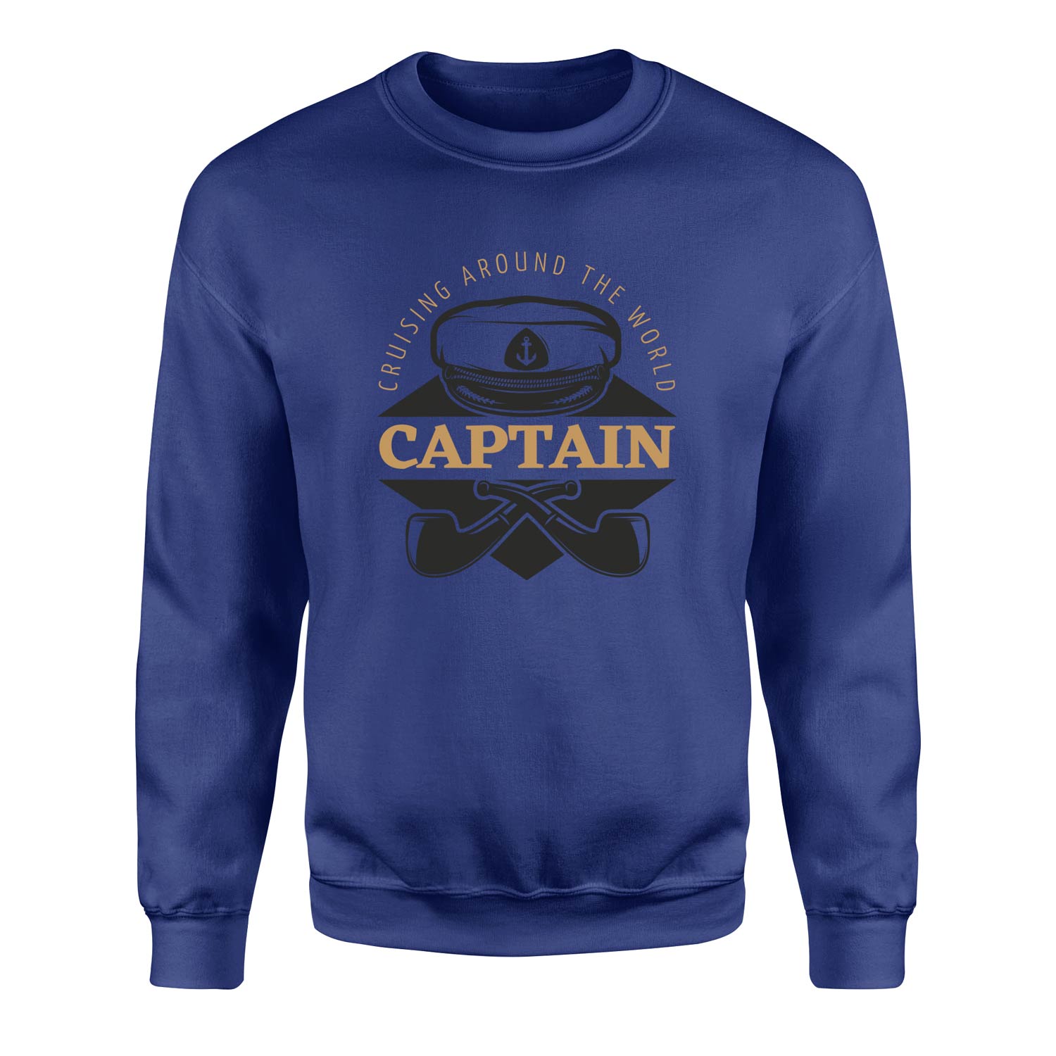 Captain Denizci Sweatshirt S - İndigo Mavisi